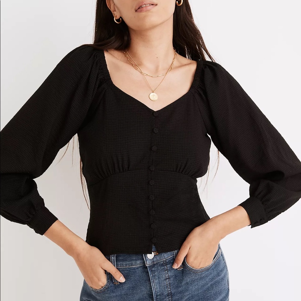 Madewell Preston Puff Sleeve Top
